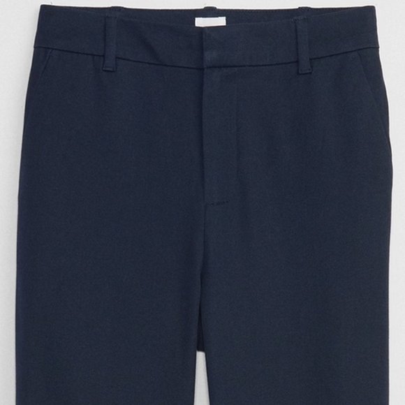 NWT GAP Factory True Indigo Blue 14P Mid-Rise Kick Fit Khakis in Bi-Stretch - Picture 5 of 6